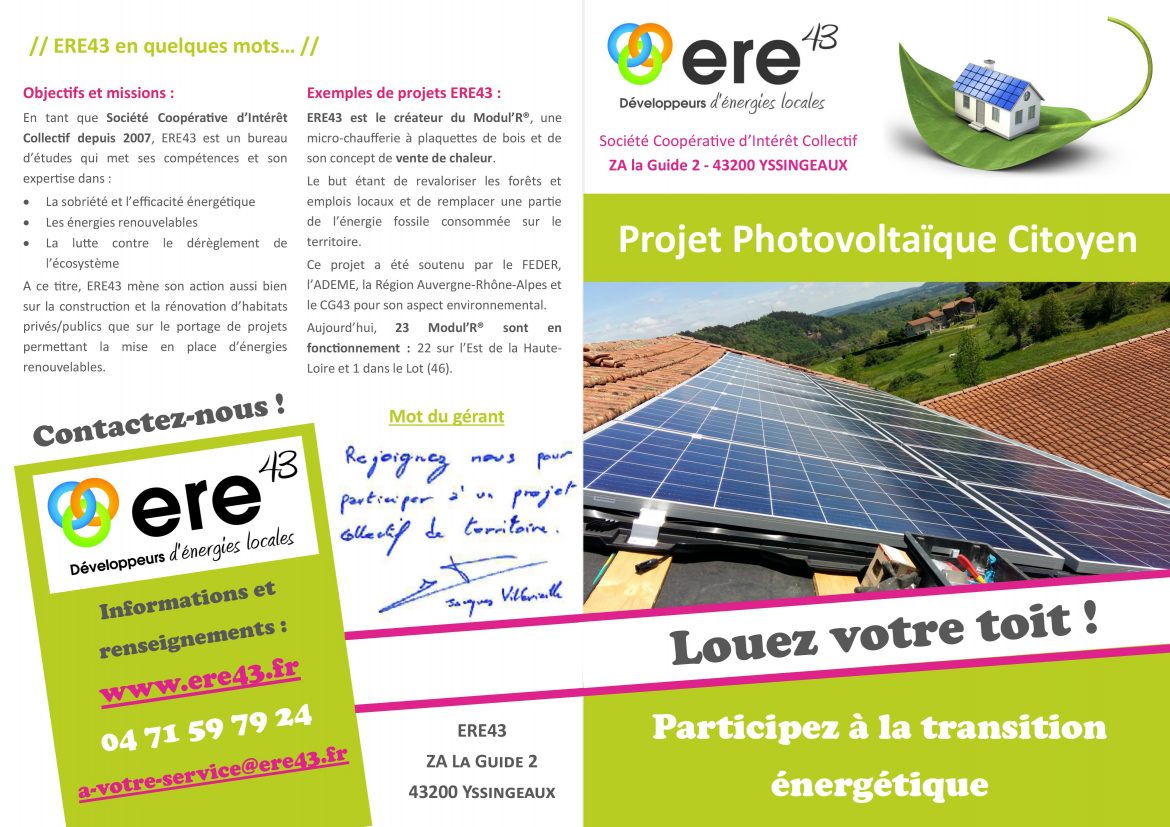 Projet photovoltaique citoyen