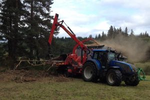 Transformation en bois déchiqueté